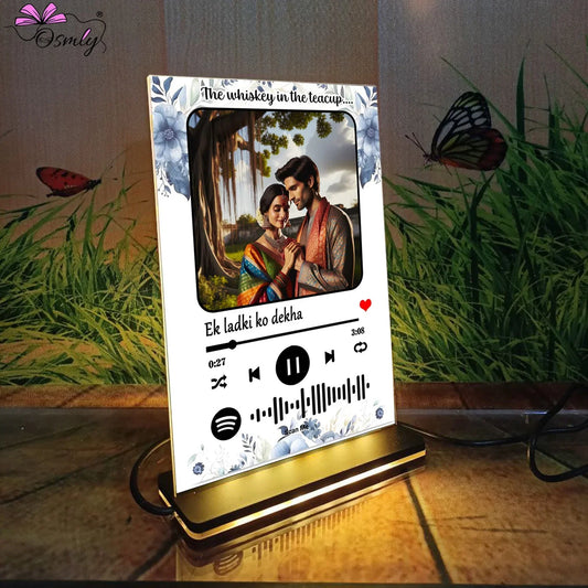 Blue Leafe Acrylic Spotify Plaque - OSMLY