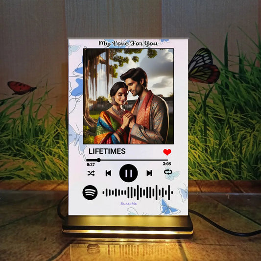Blue Butterfly Acrylic Spotify Frame - OSMLY