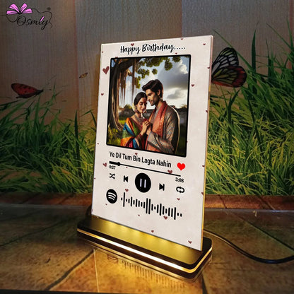 Brown Heart LED Spotify Plaque - OSMLY