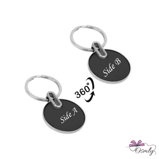 OSMLY Round Shape Metal Keychain from OSMLY Key Chain