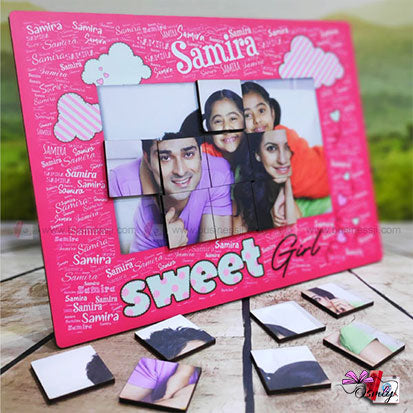 OSMLY Photo Name Art Puzzle from OSMLY Magnet Frame