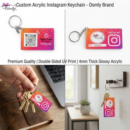 Instagram NFC QR Keychain
