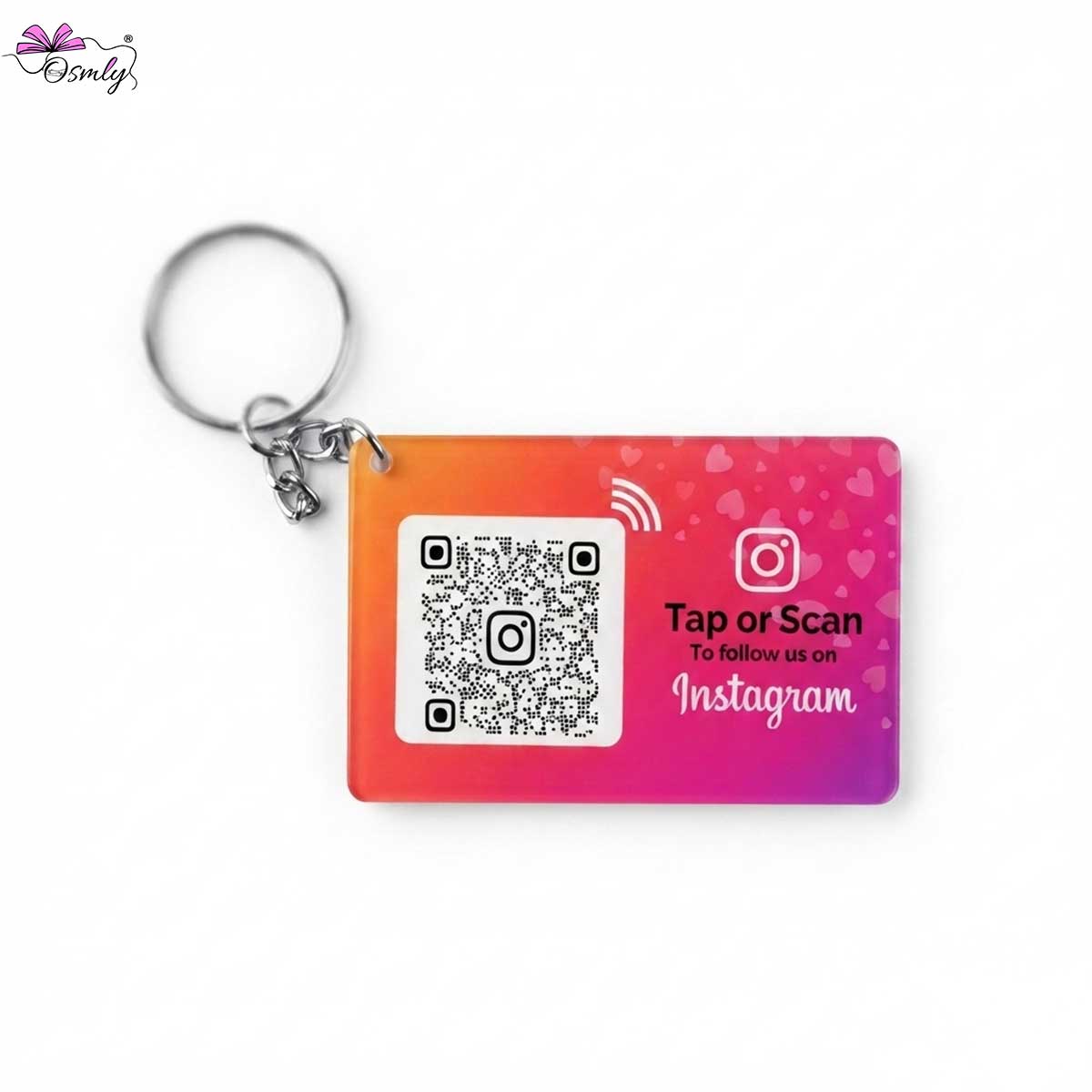 Instagram NFC QR Keychain