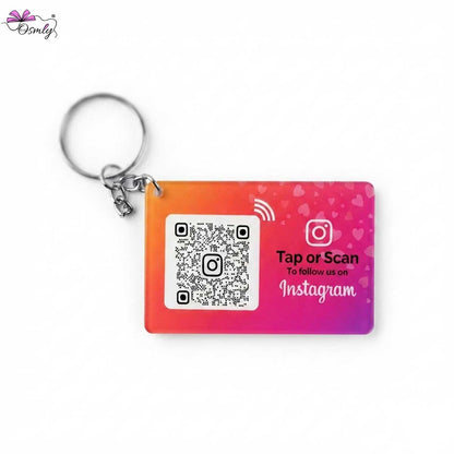 Instagram NFC QR Keychain