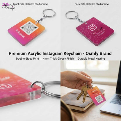 Instagram NFC QR Keychain