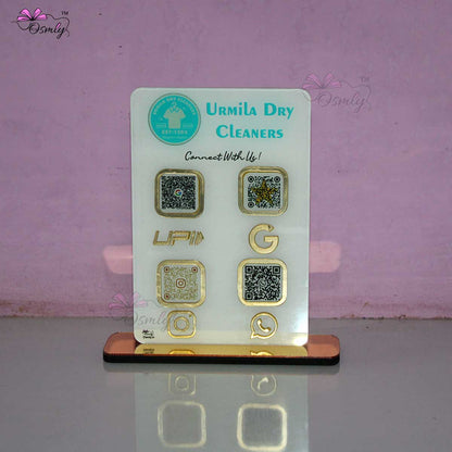 Acrylic Rectangular QR Stand