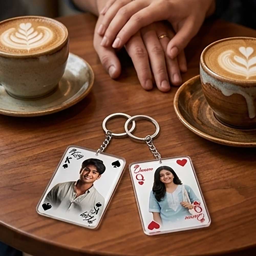 Acrylic Couple Keychain