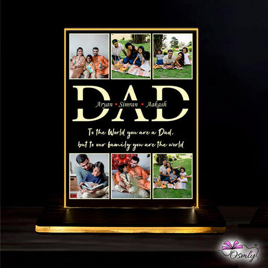 OSMLY Acrylic Dad LED Plaque from OSMLY UV Printed Lamp