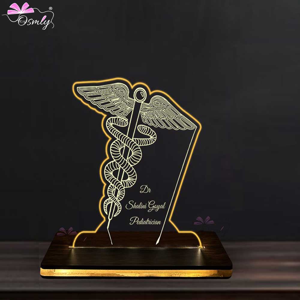 OSMLY Acrylic Doctor Logo Lamp from OSMLY Name Plate