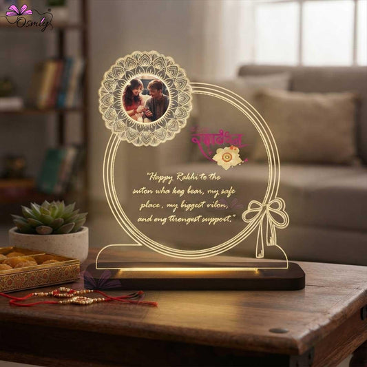AcrylicGlowingRakhiLampuniquerakhigift - OSMLY