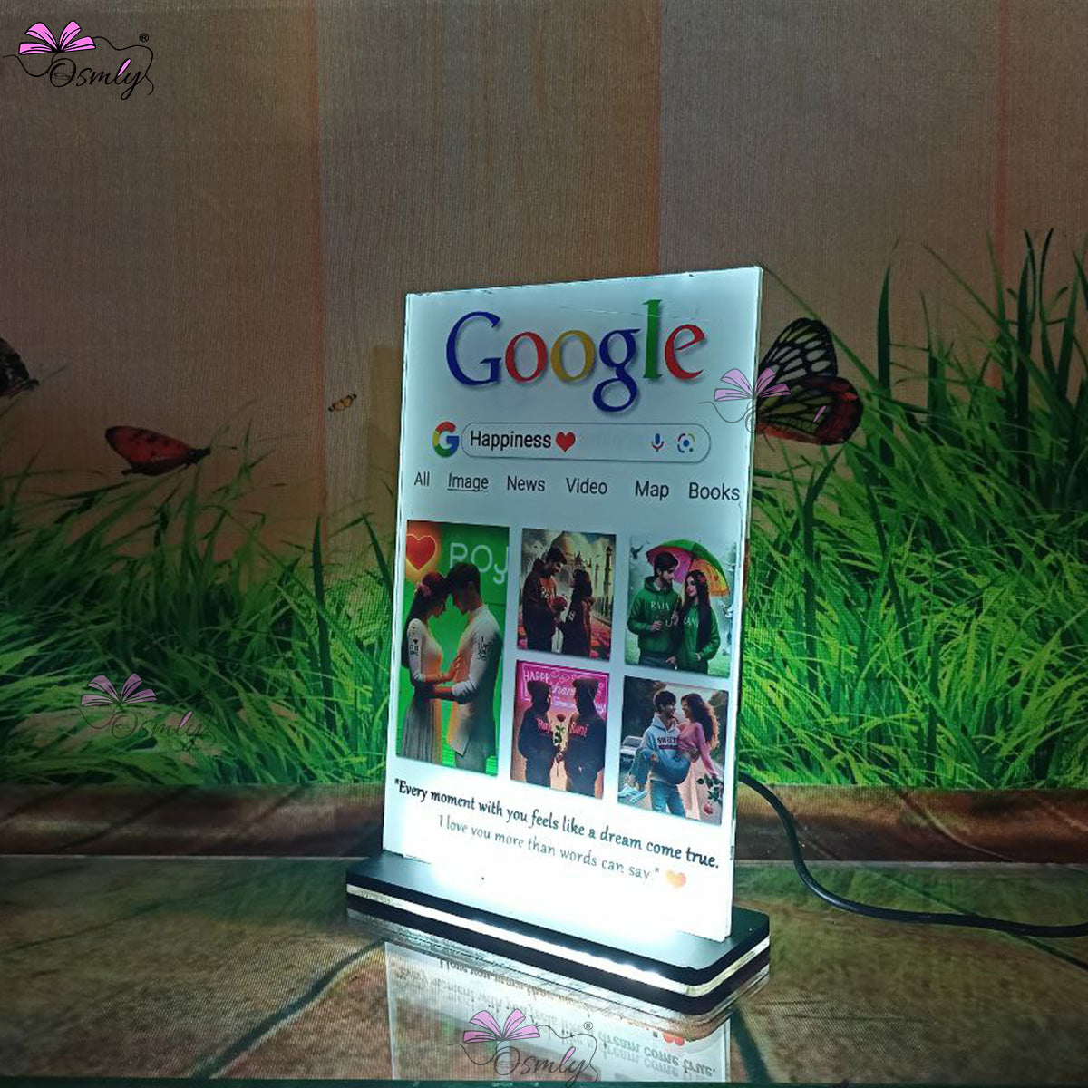 OSMLY Acrylic Google Theme LED Frame from OSMLY Acrylic LED Lamp