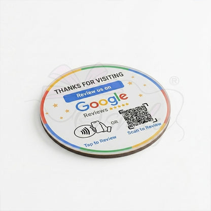 Acrylic Google QR NFC Tag