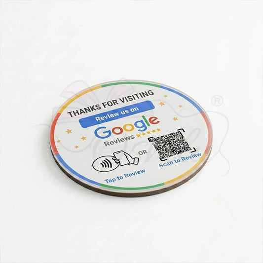 Acrylic Google QR NFC Tag