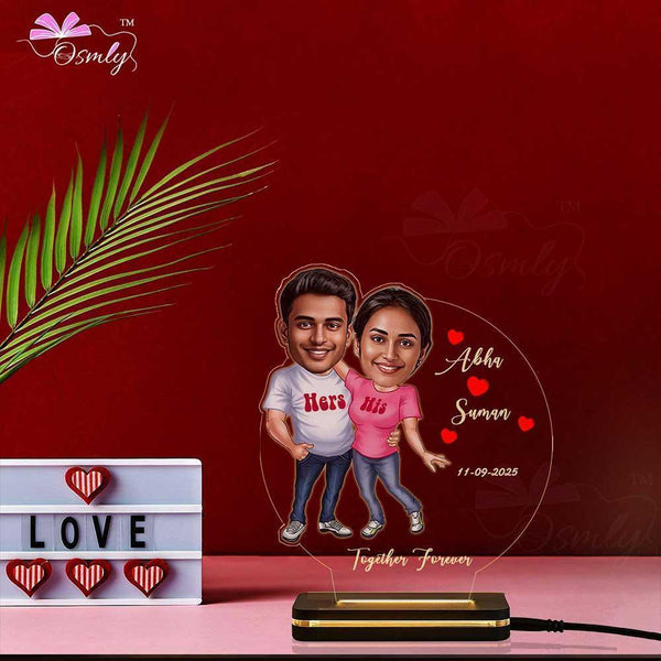 Acrylic Miniature Couple Lamp - OSMLY