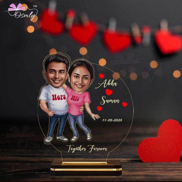 Acrylic Miniature Couple Lamp - OSMLY