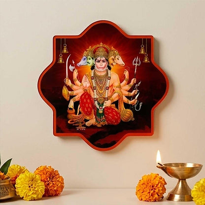 AcrylicPanchmukhiHanumanKavachwalldecor - OSMLY