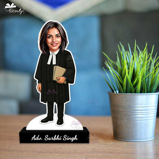 Advocate Caricature Table Stand