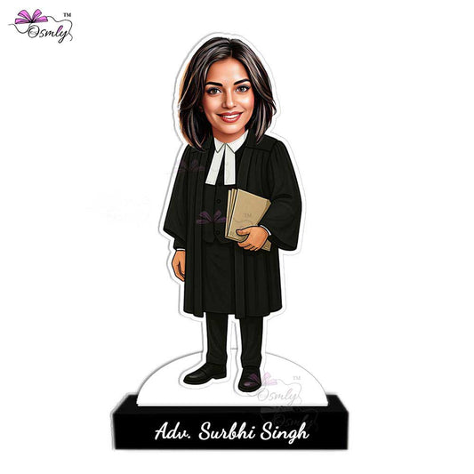 Advocate Caricature Table Stand