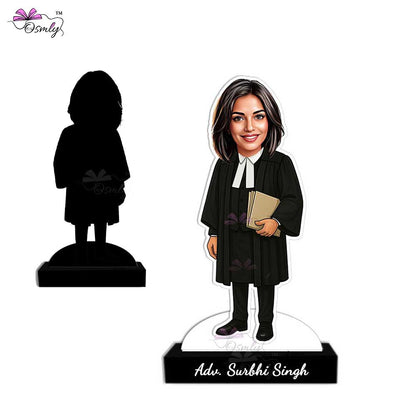 Advocate Caricature Table Stand