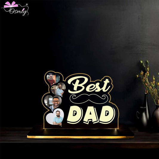OSMLY Best Dad LED Plaque from OSMLY Gift for Dad