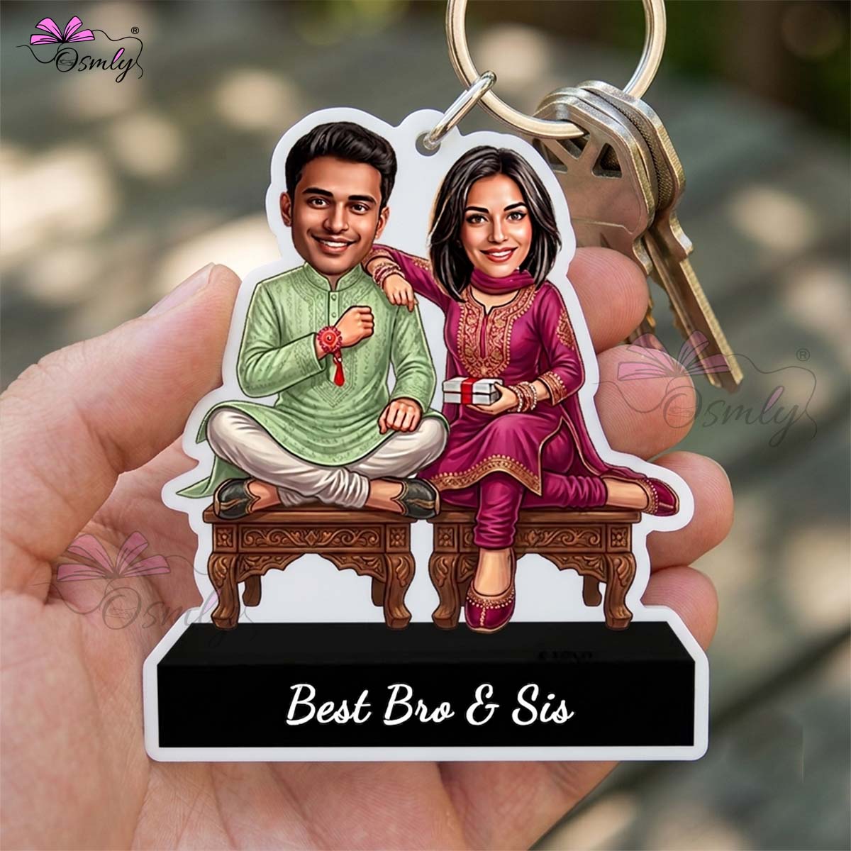Bro Sister Rakhi Caricature