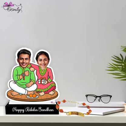 Brother Sister Rakhi Caricature