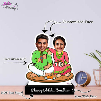 Brother Sister Rakhi Caricature