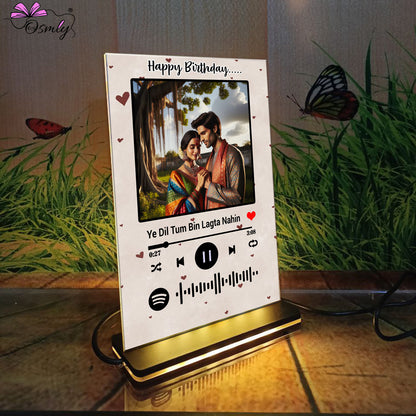 OSMLY Brown Heart LED Spotify Plaque from OSMLY Acrylic LED Lamp