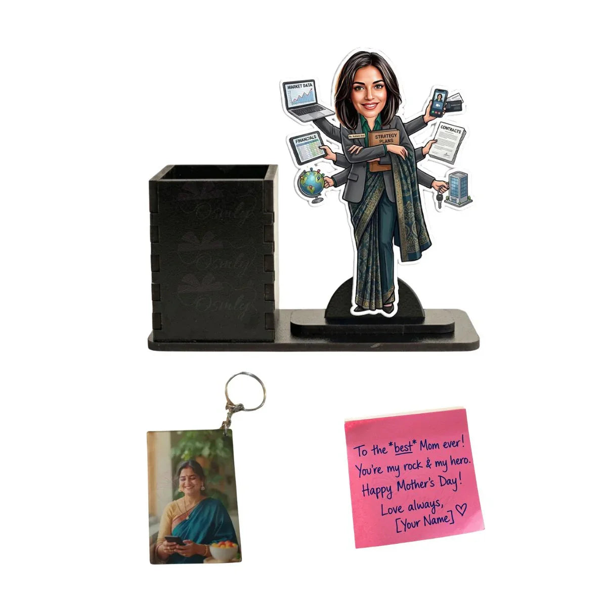 Business Woman Pen Stand