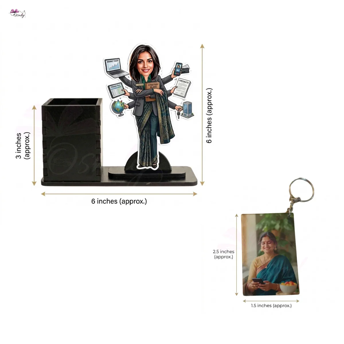 Business Woman Pen Stand