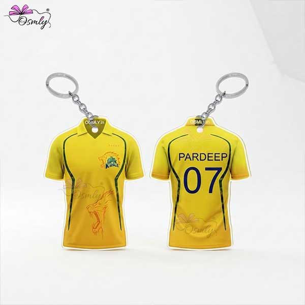 CSK Cricket Jersey Keychain