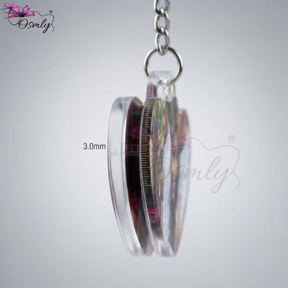 Couple Heart Acrylic Keychain