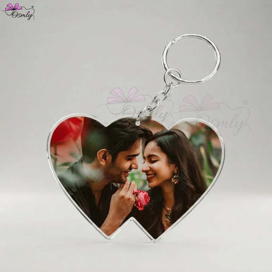 Couple_Heart_Acrylic_Keychain_gift_for_couple - OSMLY