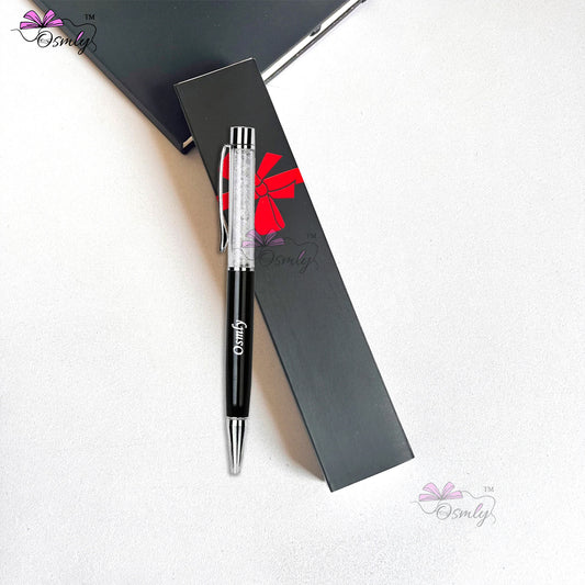 OSMLY Crystal Diamond Black Ball Pen from OSMLY Customized Pen