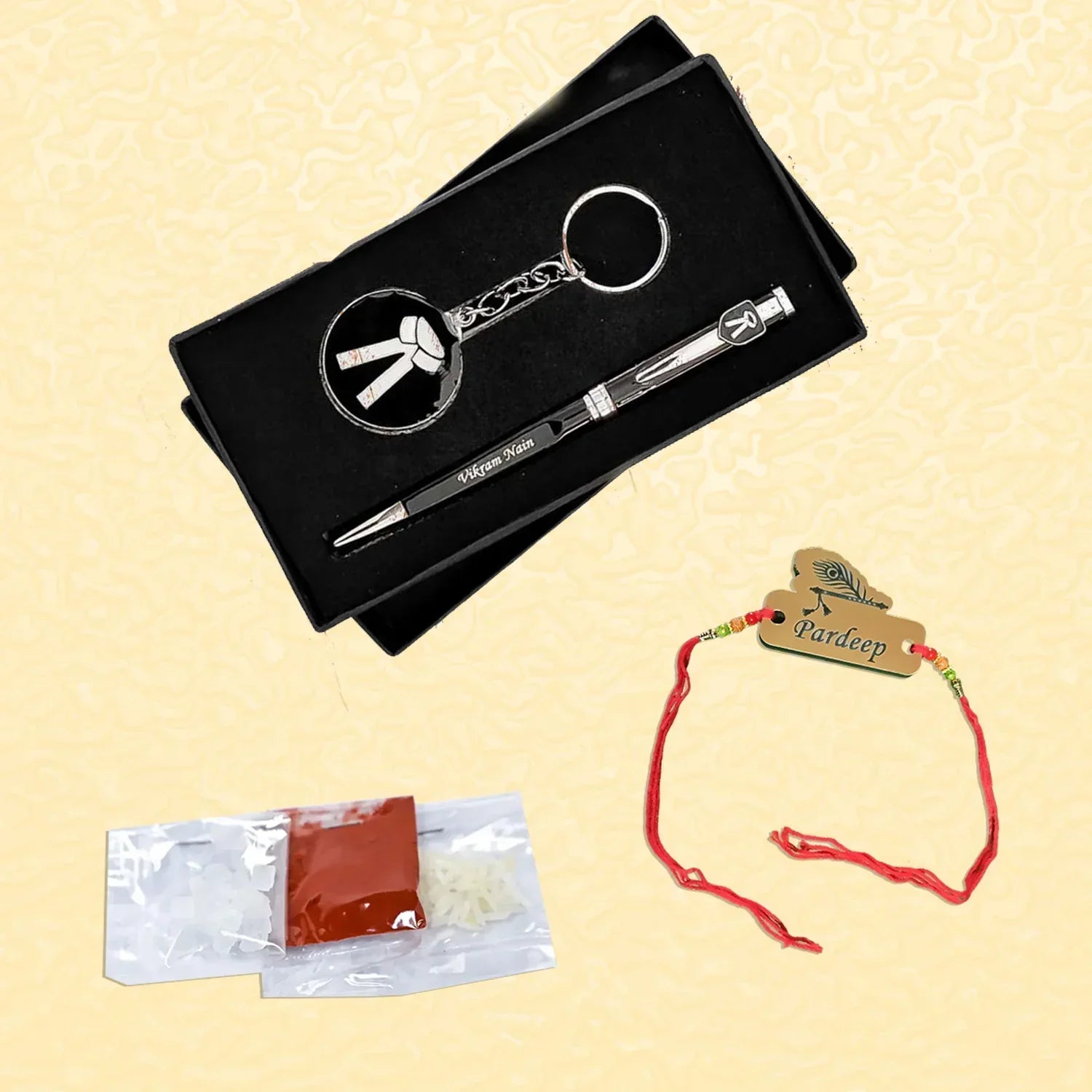 Customized Rakhi Pen Combo Set - OSMLY