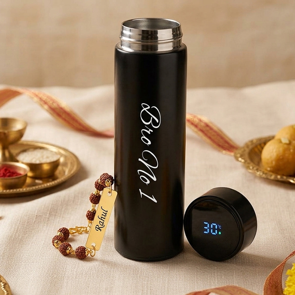 Customized Bottle Rakhi Combo