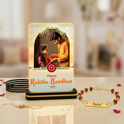 Customized Bracelet Rakhi Combo