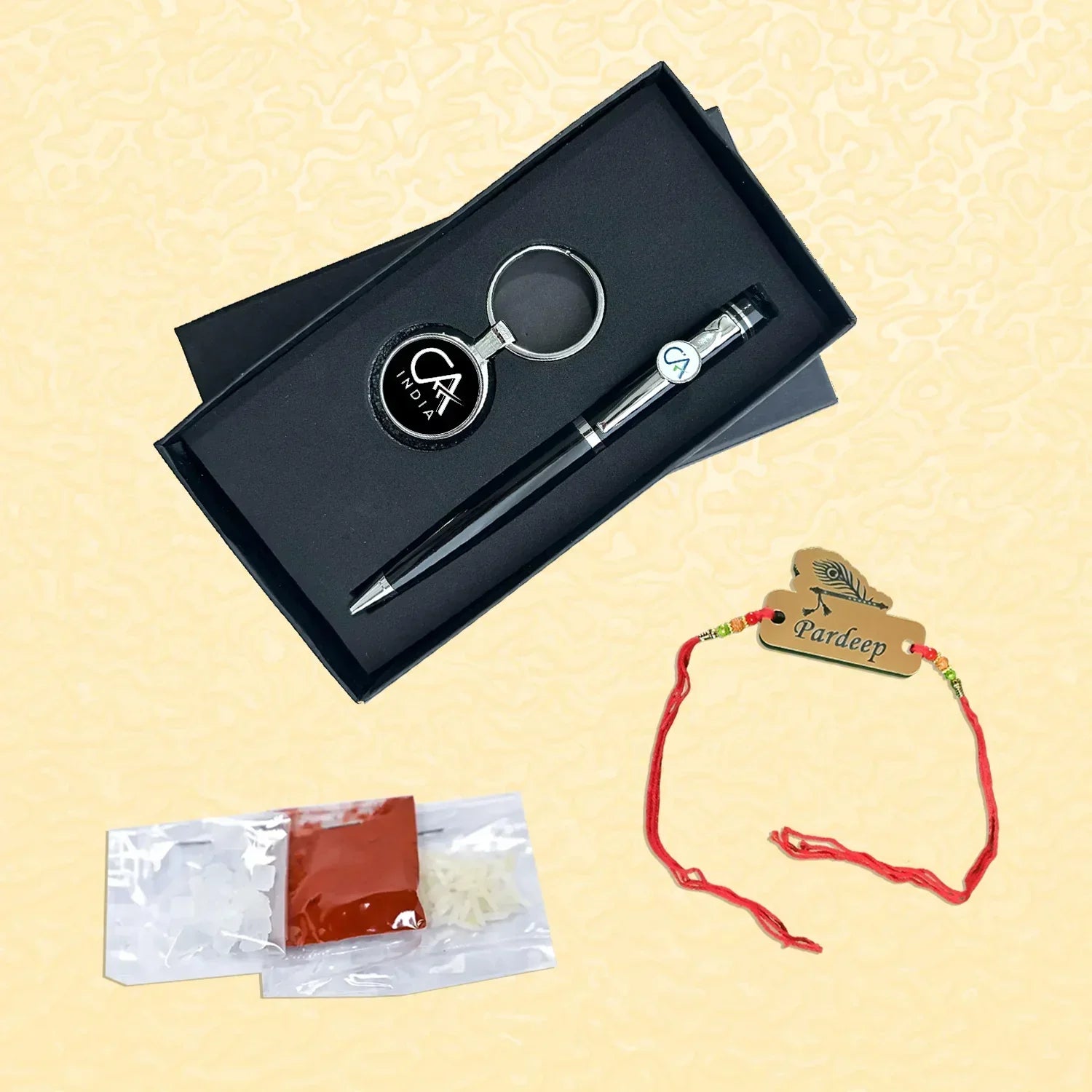 Customized Rakhi Pen Combo Set - OSMLY