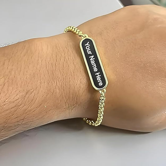 OSMLY Customized Gold Bracelet & Rakhi from OSMLY Bracelet