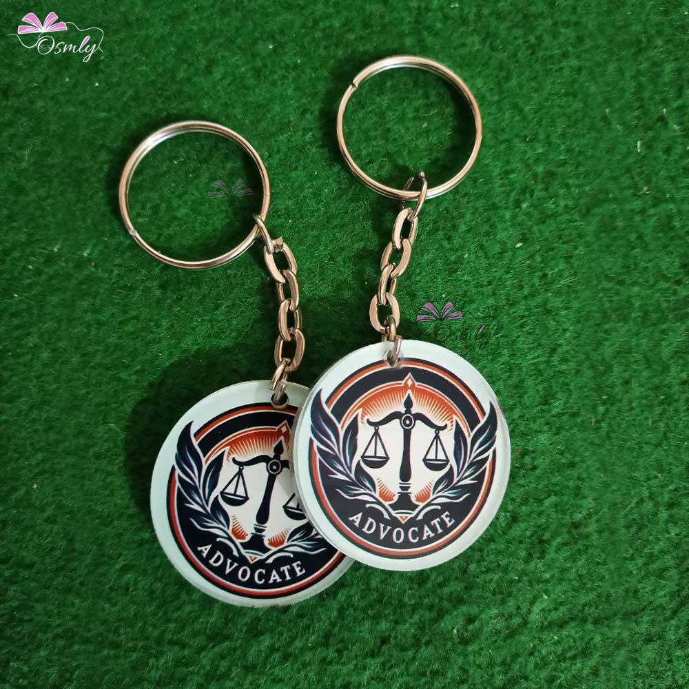 OSMLY Acrylic 2 Keychains Set for Lawyers from OSMLY Keychains