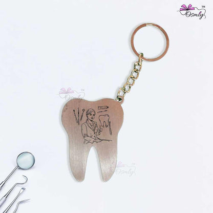 Customized Metal Dentist Key Chain