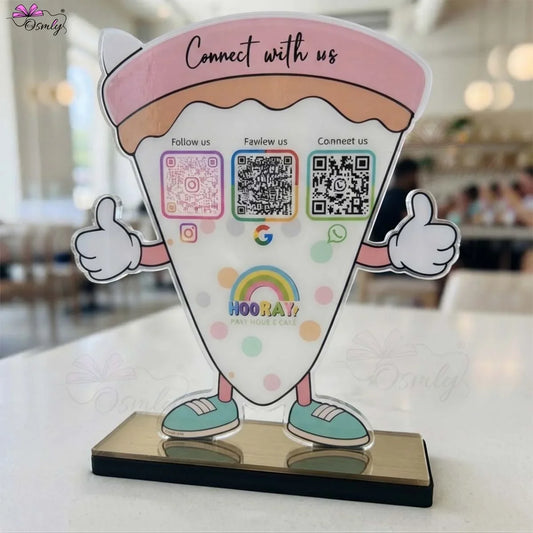 Customized Pizza QR Stand