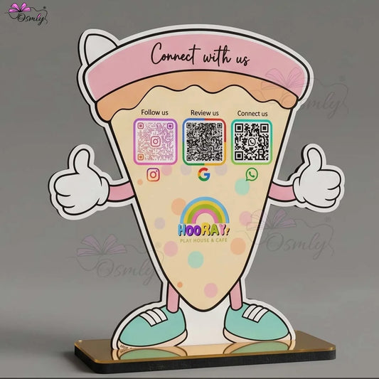 Customized Pizza QR Stand