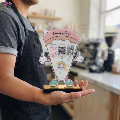 Customized Pizza QR Stand