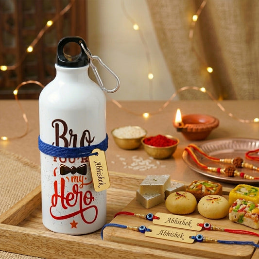 Customized Rudraksh Rakhi Sipper