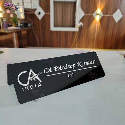 Acrylic CA Name Plate Black