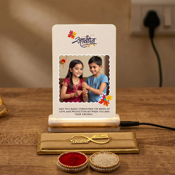 Customized LED Rakhi Plaque