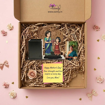 Customized Mom Daughter Pen Stand