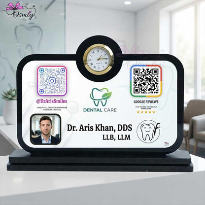 DentistClockQRStand - OSMLY