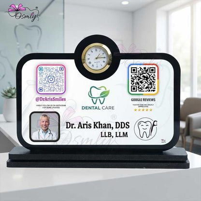 DentistClockQRStandforgooglereview - OSMLY